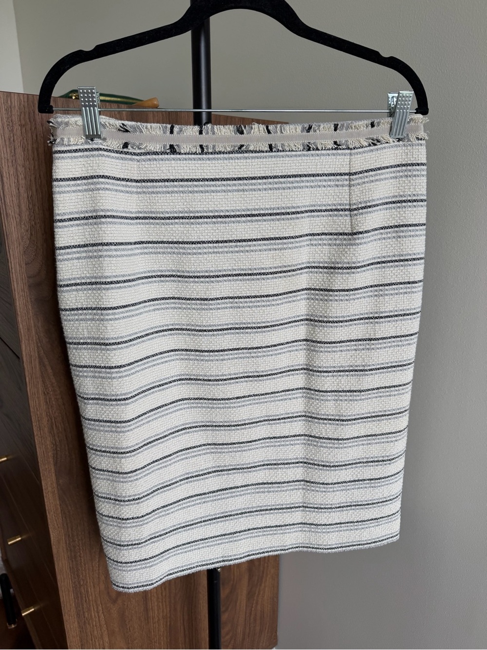 Weekend Max Mara Striped Tweed Pencil Skirt Size US 10 / EU 42 - Picture 9 of 12